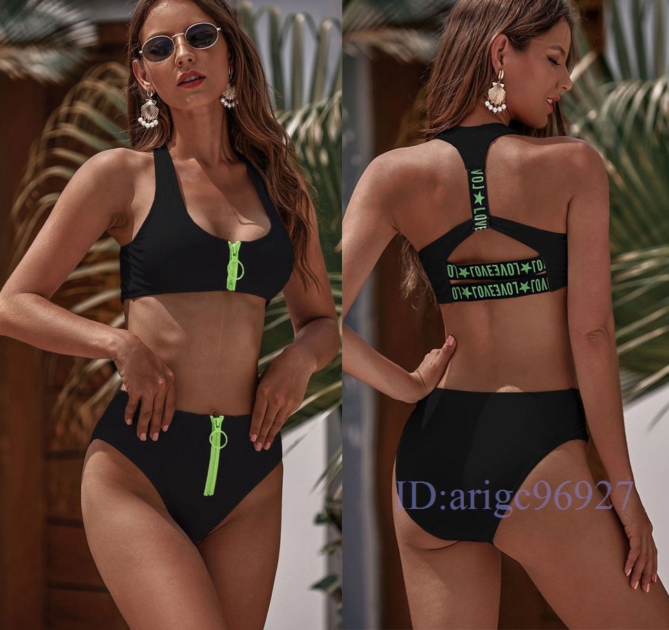 Q296★新品 Lサイズ 超セクシー 誘惑 トップス?ショーツ 2点セット 水着 ZTP付き レースクイーン エロティック拍卖