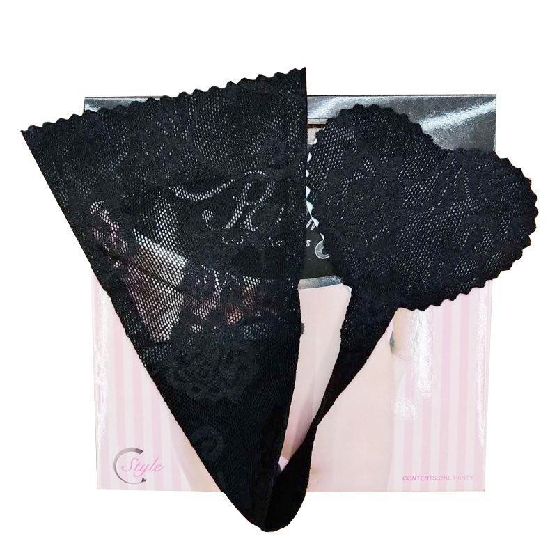 F-11.匿配 フォロー割 貼るパンティ レディース ブラック S拍卖