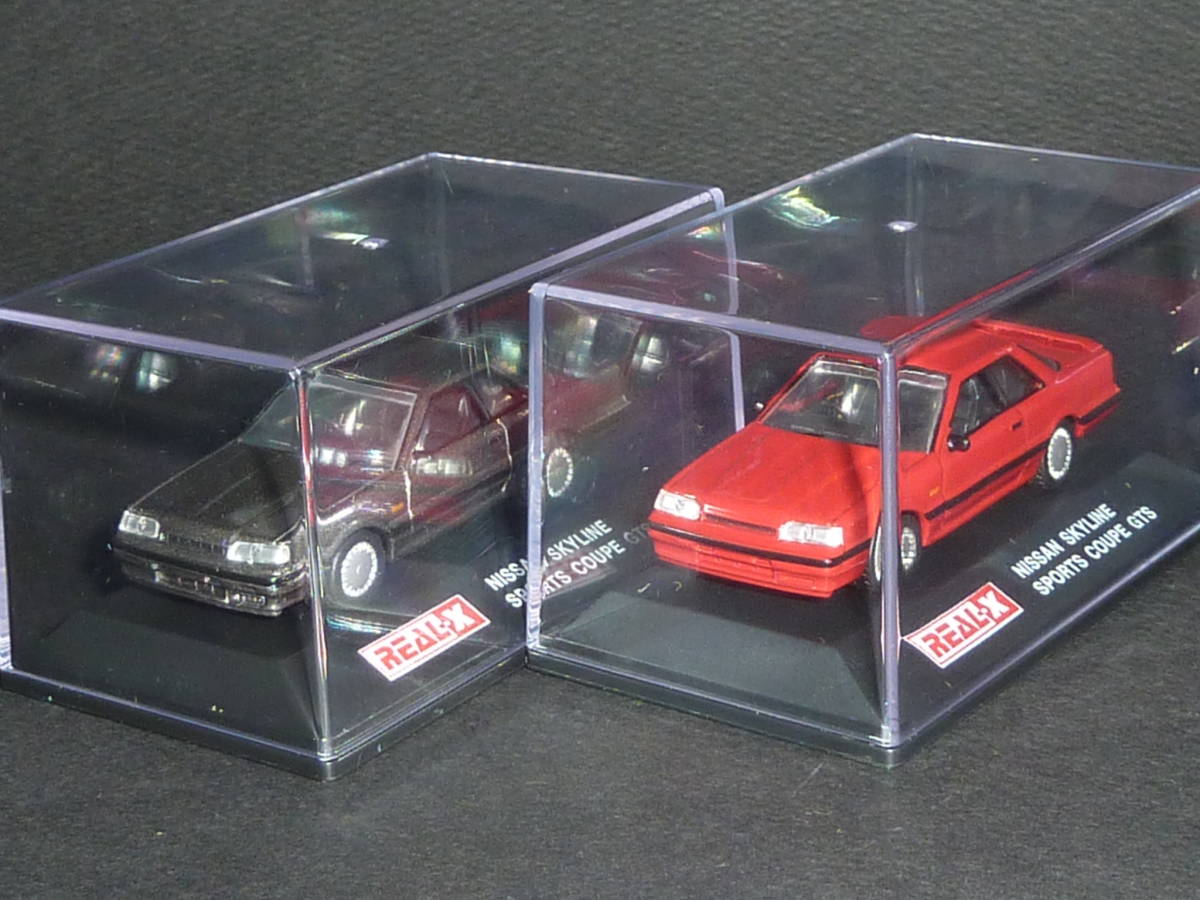 リアルX 1/72 日産 スカイライン HR31 スポーツ クーペ GTS レッド&グレー NISSAN SKYLINE REAL-X ヨーデル 1:72拍卖