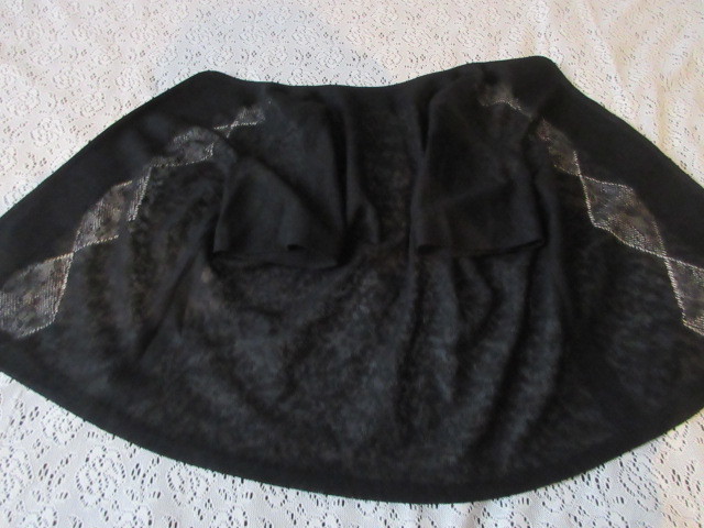 J)■日本製ブランド■レナウン【Addenda by RENOWN】■黒/ひし形レース編み/飽きのこないシンプルデザイン■冷房/UV対策に!カーディガン拍卖