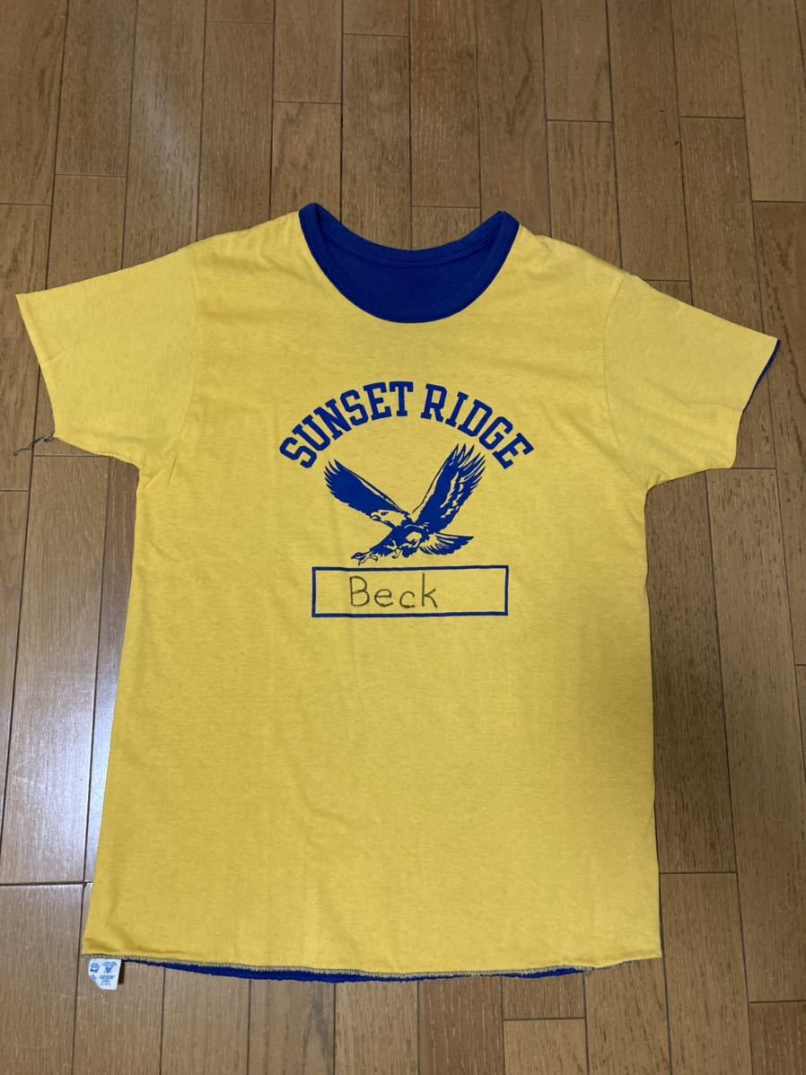 80s USA製 チャンピオン リバーシブル Tシャツ L ダブルフェイス ネイビー ビンテージ拍卖