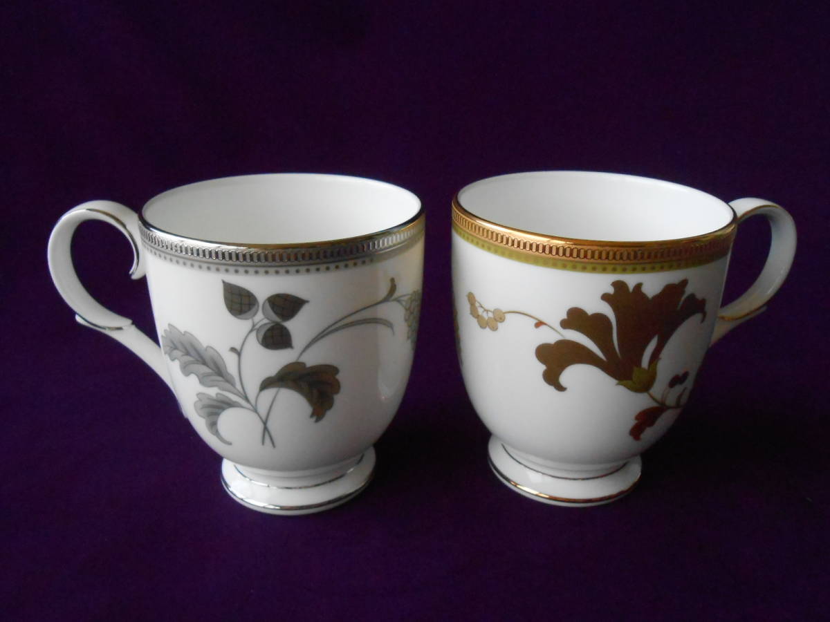 ノリタケ! ☆アイラ・ペアマグカップ(金・銀)☆ 新品 ギフト コーヒー 紅茶 ミルク 茶器拍卖