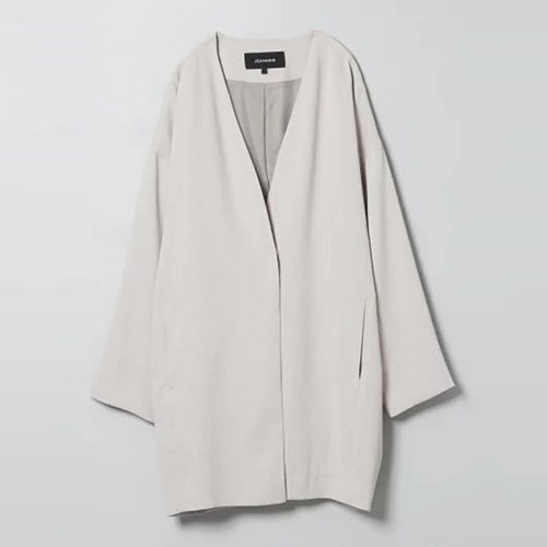 中古美品★【JEANASiS(ジーナシス)】ノーカラーコート拍卖