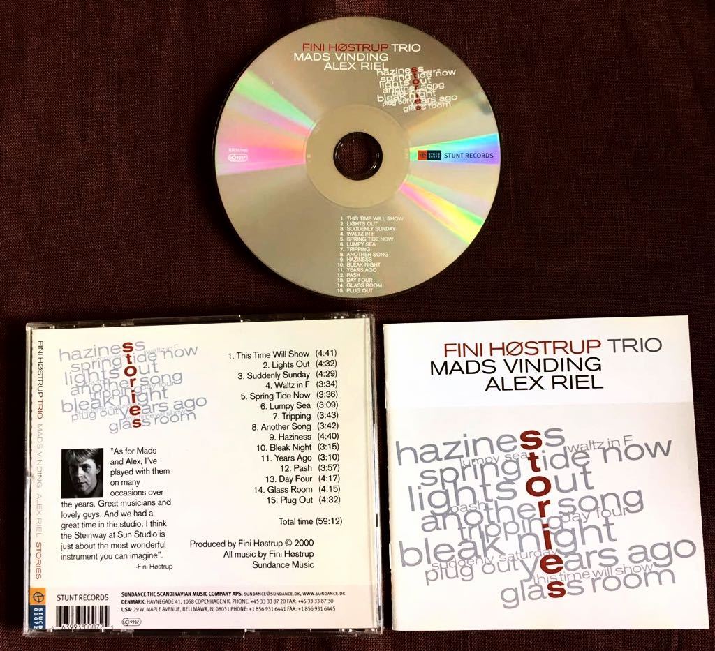 フィニ・ホストラップ/デンマーク出身ジャズ・ピアノ名手/ピアノ・トリオ/アレックス・リール/マッズ・ヴィンディング/欧州ピアノ/2000年拍卖