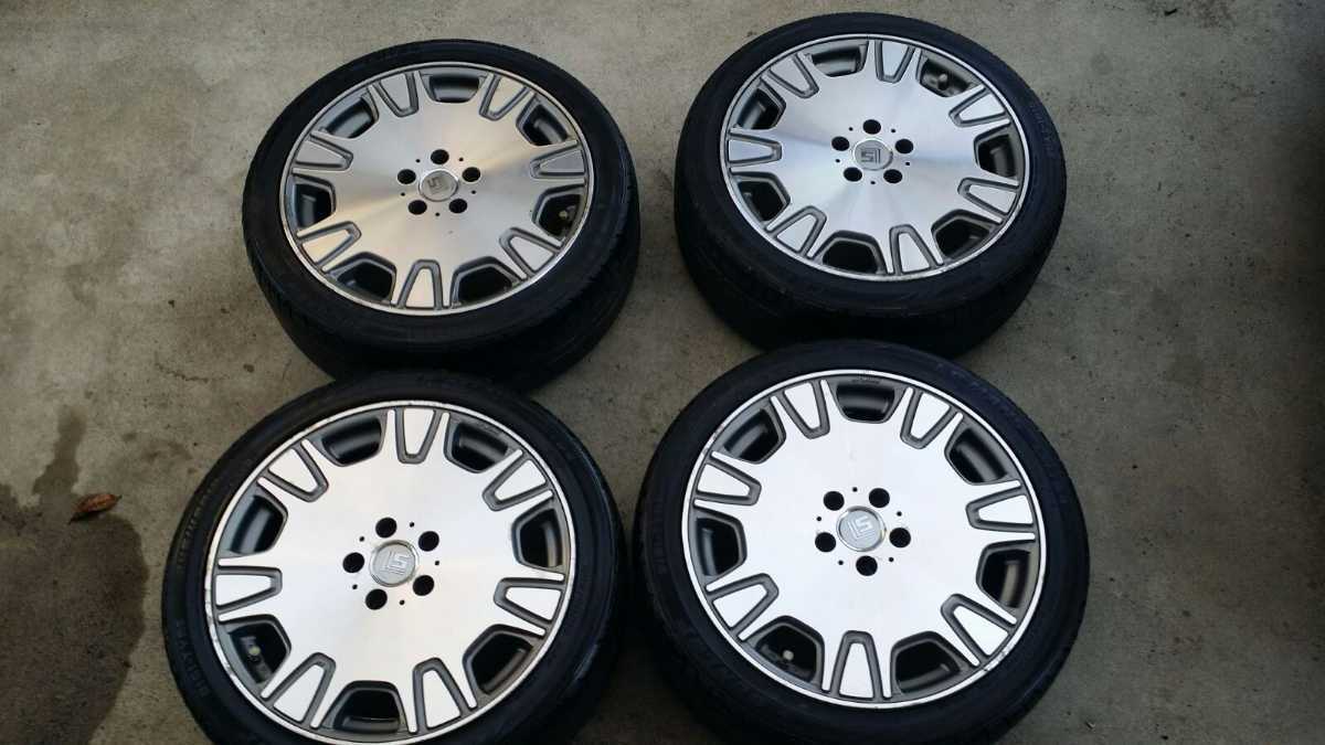 Work Ls PCD114.3. 19インチ 5穴 19x8jj Offset 48 DUNLOP 245/40r19 ラジアル拍卖