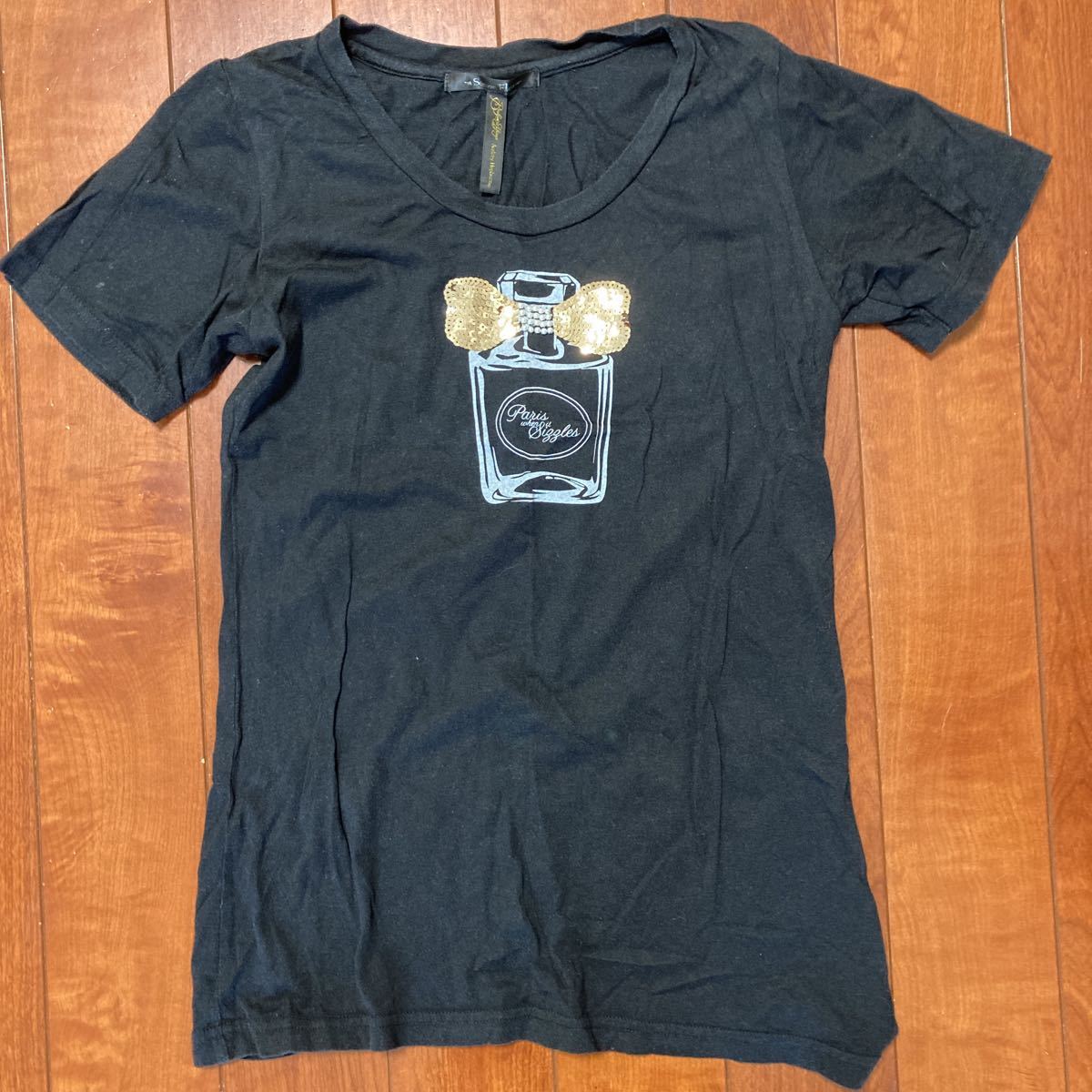 カジュアル系・柔らか生地・半袖¥Tシャツ・M・ブラック系拍卖