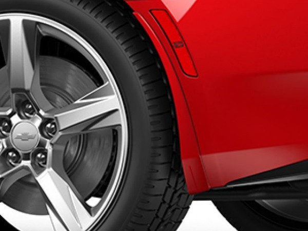 GM純正 マッドガード マッドフラップ 泥除け リア 2枚セット レッドホット シボレー 16y- カマロ拍卖