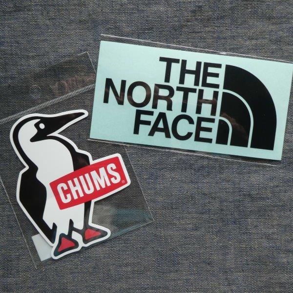TNF CHUMS ステッカー NN32347 BK CH62‐1622 新品 防水素材 < 2枚セット >拍卖