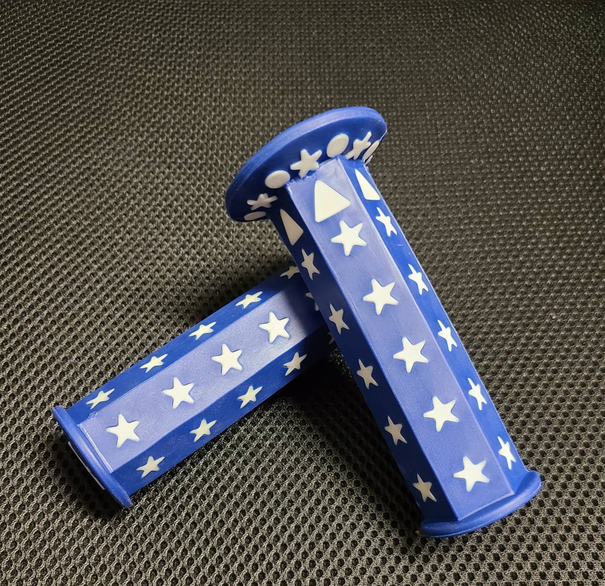 汎用 六角グリップ 星柄 ブルー 新品 BLUE 青 スターグリップ拍卖