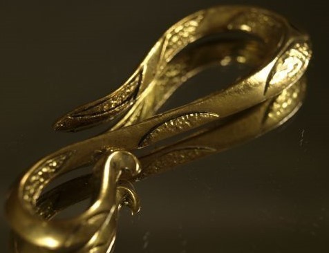 真鍮製★柄入りフック★ウォレットチェーン・キーチェーンなどに拍卖