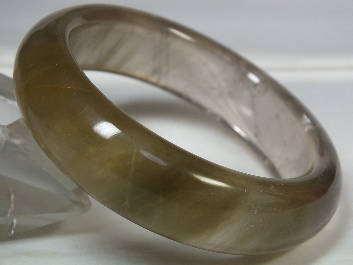 ▲▽■龍香堂■兎髪ルチル バングル56mm即決h52*△▼拍卖