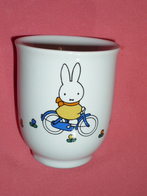 激レア!カワイイ♪Dick Bruna ミッフィー 陶器製 湯呑み茶碗 コップ カップ ☆★☆拍卖
