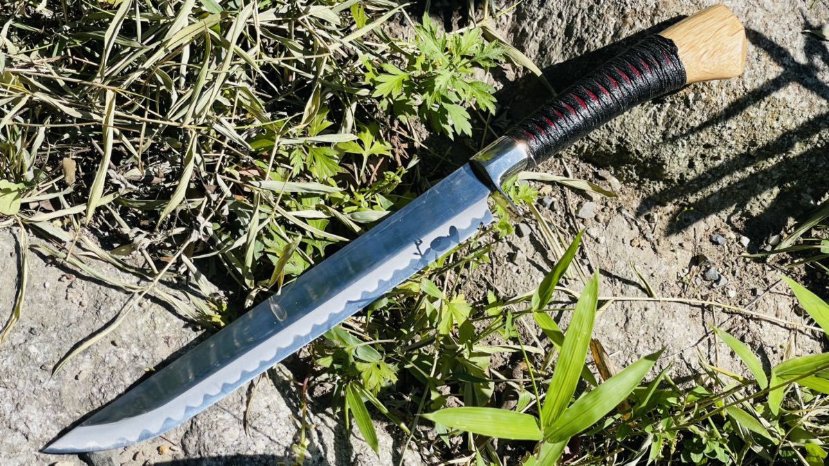 まさに業物、圧倒的スケールの存在感 レッドオルカ 秋友義彦 鯱波剣鉈 1尺 剣鉈拍卖