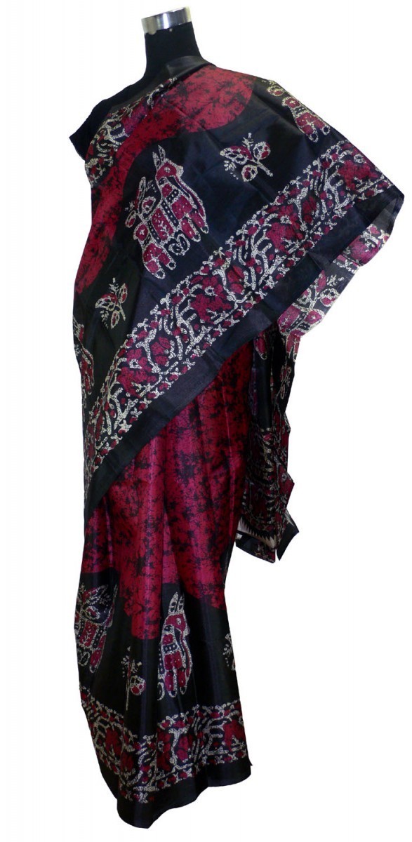 【送料無料】インド民族衣装サリー シルク調レーヨン アジアン エスニック ネパール スリランカでも FU-SR210拍卖