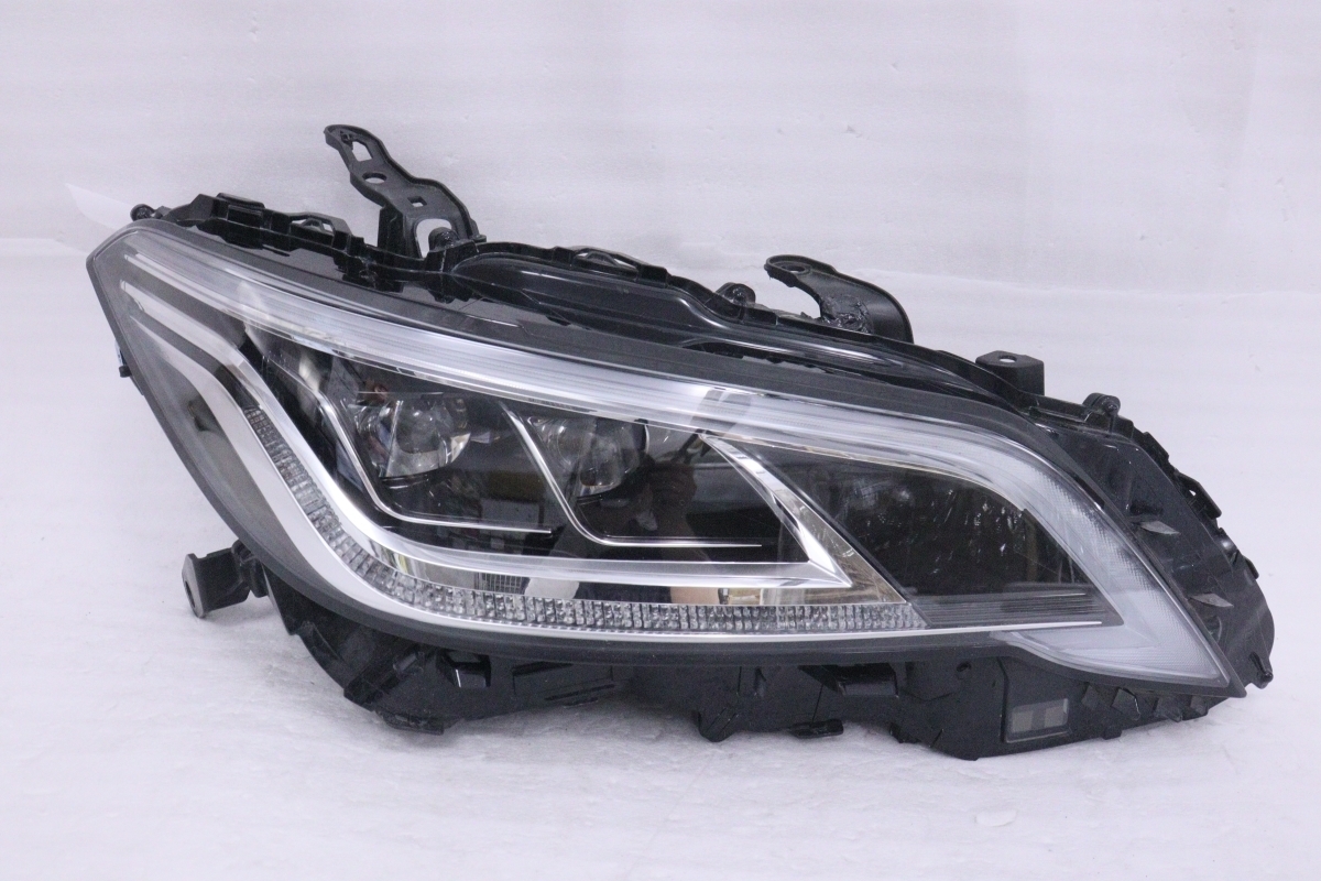 14-1547★美品★LED ARS220 クラウン★右ヘッドライト 3眼 KOITO 30-452 ブラック 純正★トヨタ (DM)拍卖