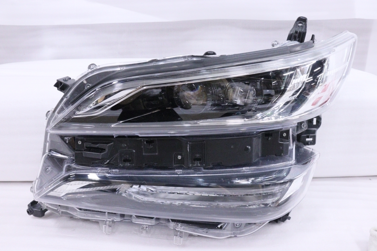 16-1999★前期 LED AGH30W ヴェルファイア★左ヘッドライト コーナリングランプ無 KOITO 58-64 打刻:キ ブラック 純正★トヨタ (DM)拍卖