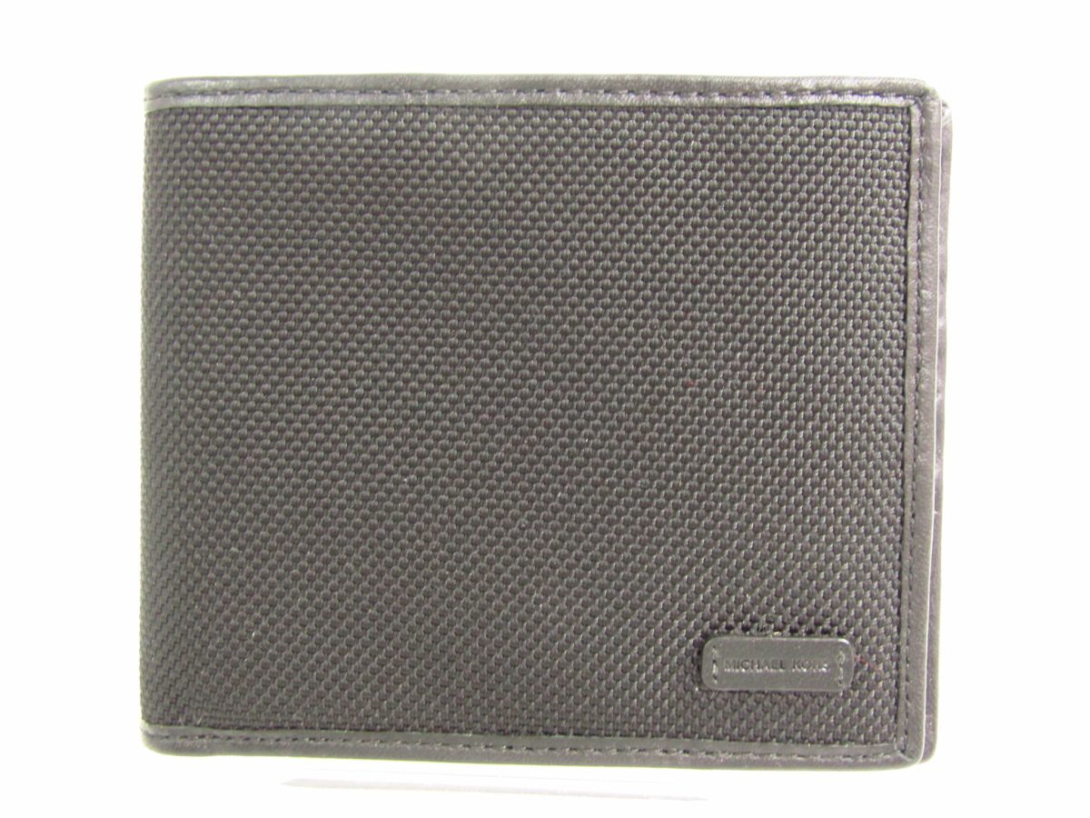 MICHAEL KORS マイケルコース 2つ折り財布 ブラック (小銭入れなし) ▼AC22847拍卖