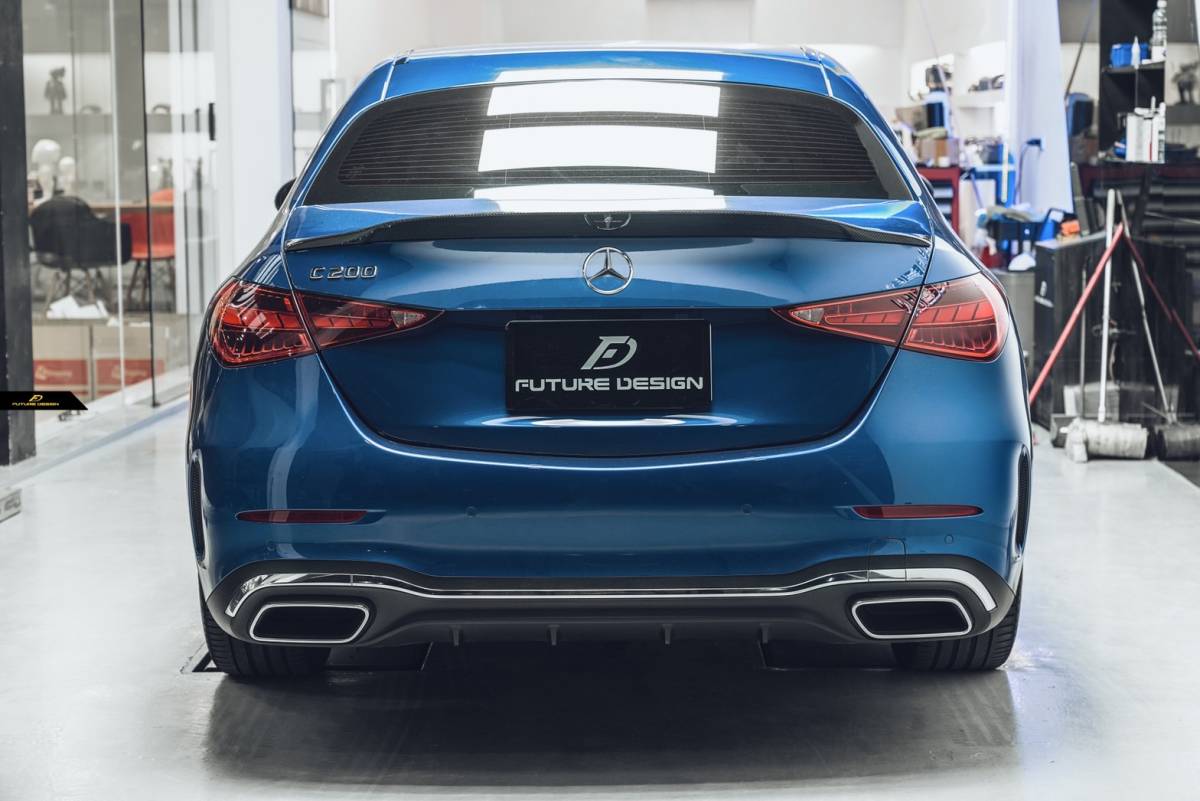 【FUTURE DESIGN】BENZ メルセデス・ベンツ C-Class W206 セダン トランク リアスポイラー 本物Drycarbon ドライカーボン エアロ カスタム拍卖