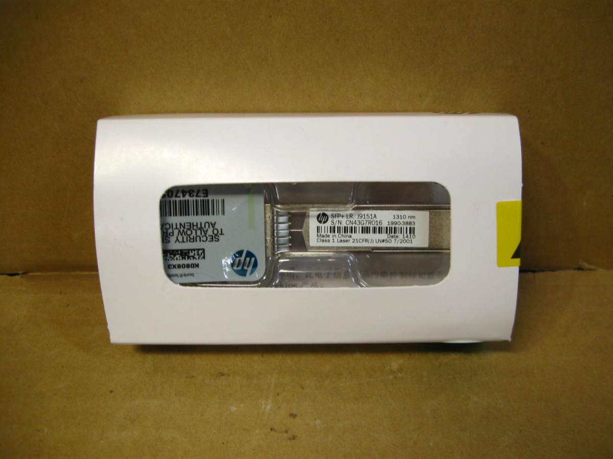 ▽HP J9151A X132 10G SFP+ LC LR トランシーバ 新品 メーカー純正 1310nm 10GBase FCモジュール拍卖