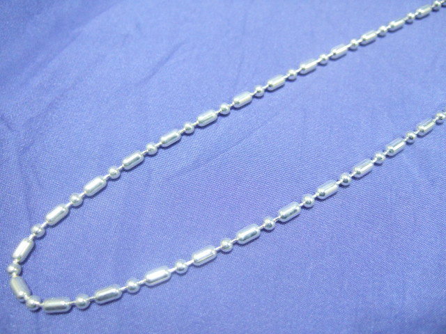 横浜最新 シルバーSILVER925♪魅惑の銀ボールチェーン 56センチ 巾3ミリ 15.4g メンズレディース 送料無料ξgchξξネックレス18拍卖