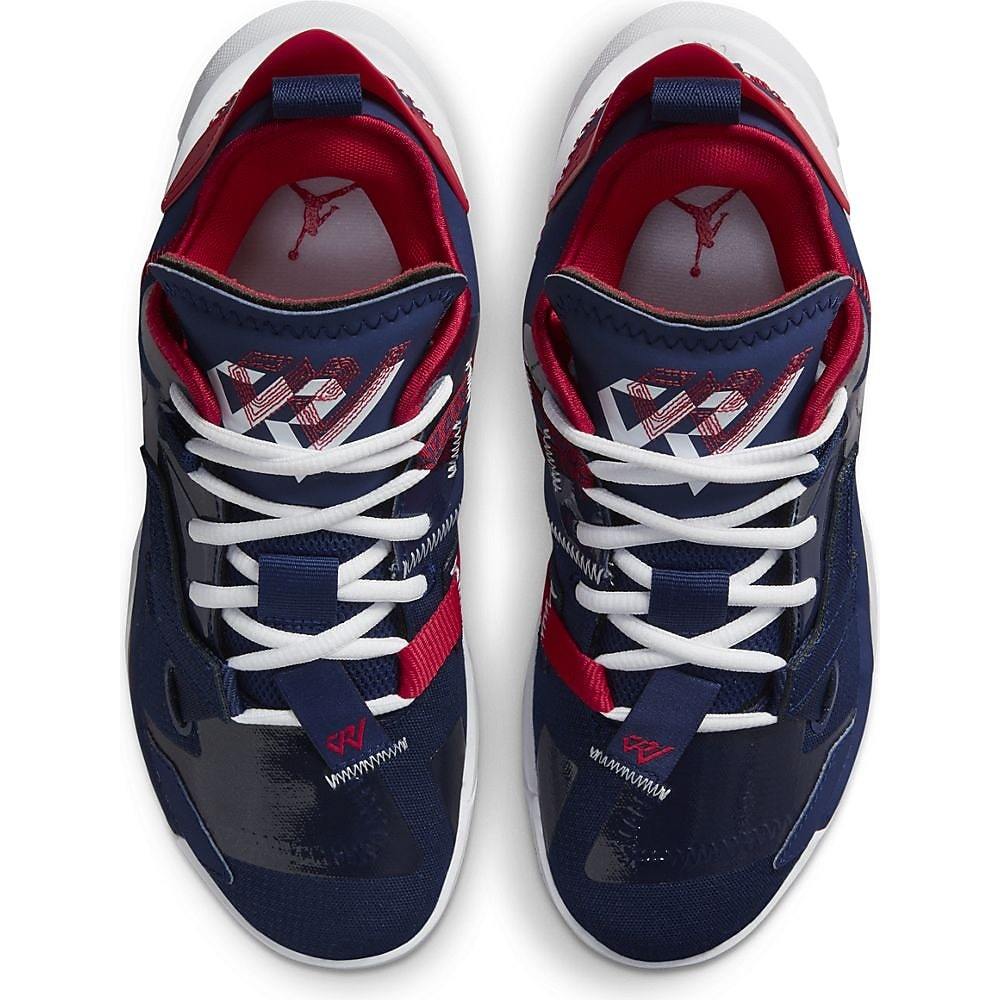 ■ナイキ ジョーダン ワイノット ゼロ.4 GS ネイビー/レッド/ホワイト 新品 24.0cm US6Y NIKE JORDAN WHY NOT ZERO.4 GS DD9659-400拍卖