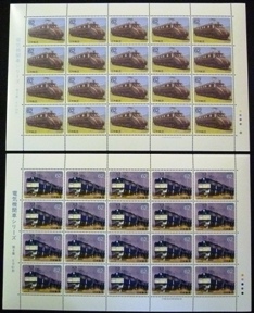 ★電気機関車切手シート★第4集EF55・ED61形★62円2種各20枚★A5判解説カード付★拍卖