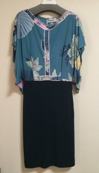 【レオナールLeonard】高級シルクワンピース38号新品即決75%OFF拍卖