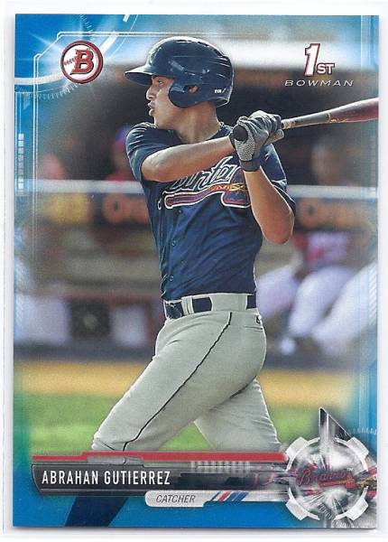 2017 Bowman Abrahan Gutierrez Blue /150拍卖