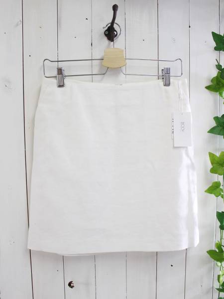 定価1万9千円 新品 訳有り*BODY DRESSING ボディドレッシング*綿麻 コットンリネンスカート 38(M) ホワイト拍卖