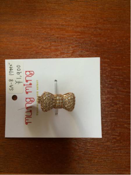 ♪可愛い・・リボン指輪 17サイズ拍卖