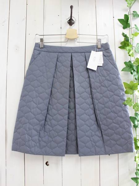 定価24,000円 新品*BODY DRESSING ボディドレッシング*キルティング ボックスプリーツ タックスカート 38(M)拍卖