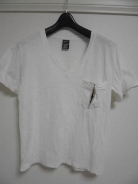 即決 ナンバーナイン 05AW THS期 オルテガ刺繍 ポケットTシャツ 2 白拍卖