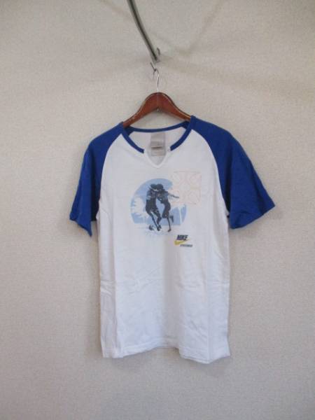 NIKE白青ラグランTシャツ(USED)51917②)拍卖