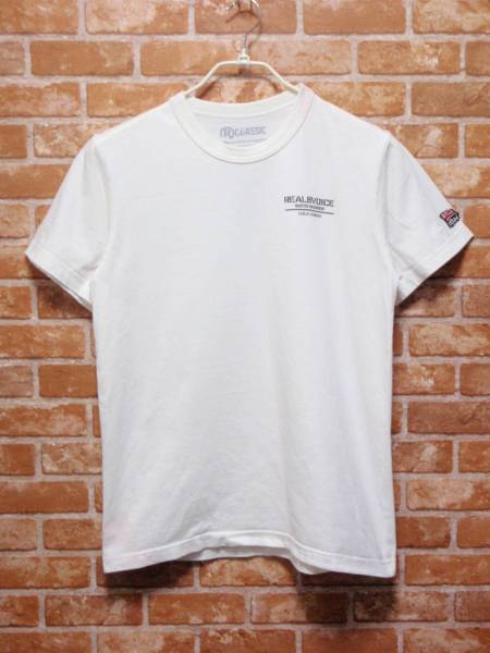 送料込・USED難有 RealBvoice リアルビーボイス WATER WARRIOR ロゴプリント半袖Tシャツ Sサイズ拍卖