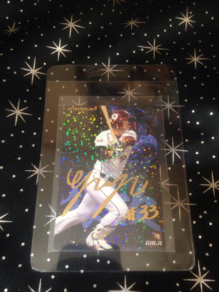 15カルビー 銀次 スターカード 金サイン拍卖