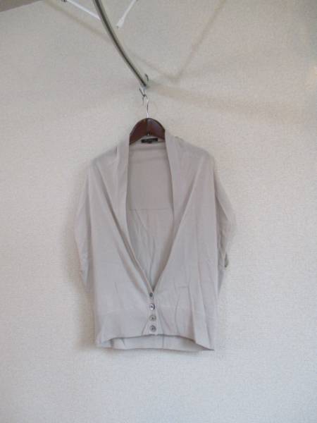 23区ベージュ半袖変形カーデ(USED)61717)拍卖