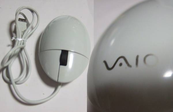●VAIOロゴ入り光学マウス(卵型風,USB,スクロール)。拍卖
