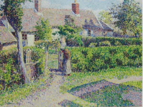 カミーユ・ピサロ、エラニーの農家、希少画集画、新品額装付、salt拍卖