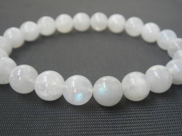 ☆風水,お守り,最高級,天然6A級ムーンストーンブレスレット8.5mmP6拍卖