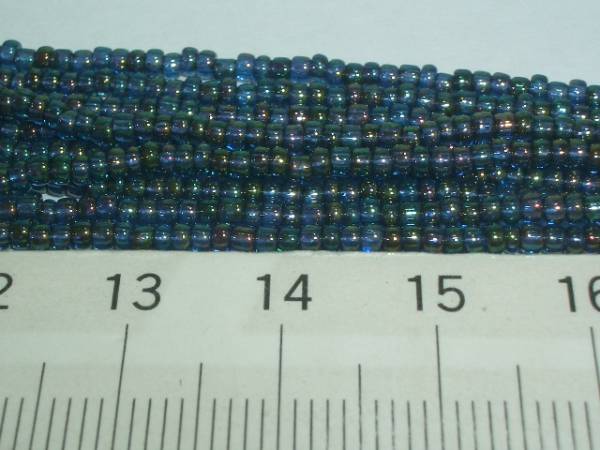 定形外(定形)郵便送料無料(丸小)ゴールドラスタービーズ:濃いパープル(グリーン系)(〇354)1本(約1㍍)拍卖