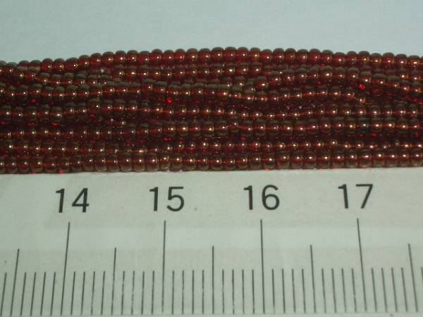 定形外(定形)郵便送料無料(丸小)ゴールドラスタービーズ:オレンジ系ダークレッド(〇365)1本(約1㍍)拍卖