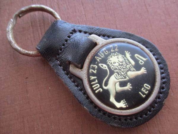 US ビンテージ キーホルダー レオ 獅子座 しし座 星座 r59拍卖