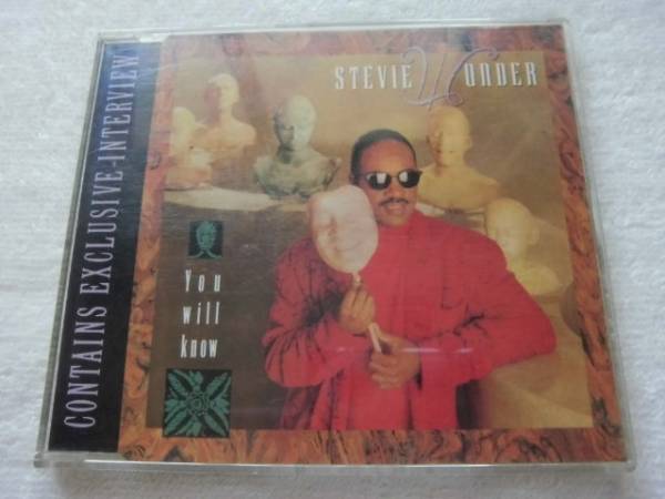 Stevie Wonder / You Will Know 4:05/ (Instrumental)4:05/Interview4:05/ angie stoneもカバーした名曲/1987/CDシングル拍卖