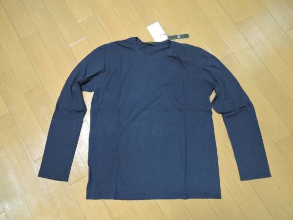 新品 Johnbull ジョンブル カットソー XL 紺 無地 ロンTシャツ 定価9000円拍卖