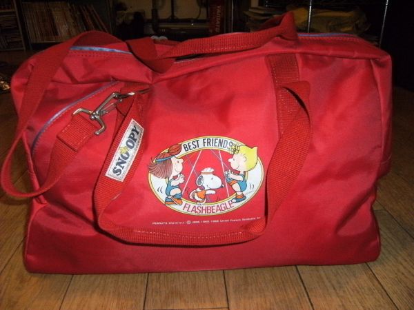 昭和レトロ★日本製★80,90年代★ビンテージ★PEANUTS SNOOPY スヌーピー ボストンバッグ スポーツバック 旅行バック★United Feature★拍卖