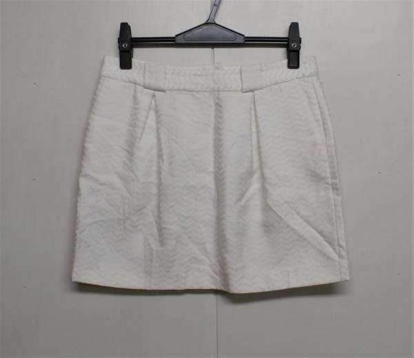 13636 ◆ SEE BY CHLOE:シーバイクロエ ファスナー付き 白 スカート拍卖