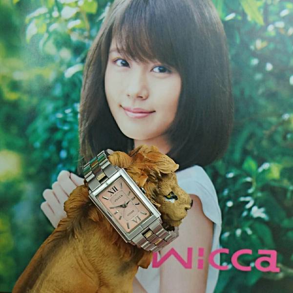CITIZEN シチズン Wicca ウィッカ スクエア ピンク 文字盤 レディース ウオッチ 腕時計 中古品 W026拍卖