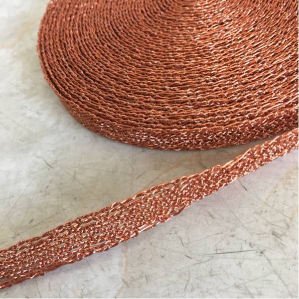 ■新品 在庫処分 11mm メタリックトーションテープ オレンジ 10m巻き 手芸 リボン トーションレース バッグ カバン 素材 D■拍卖