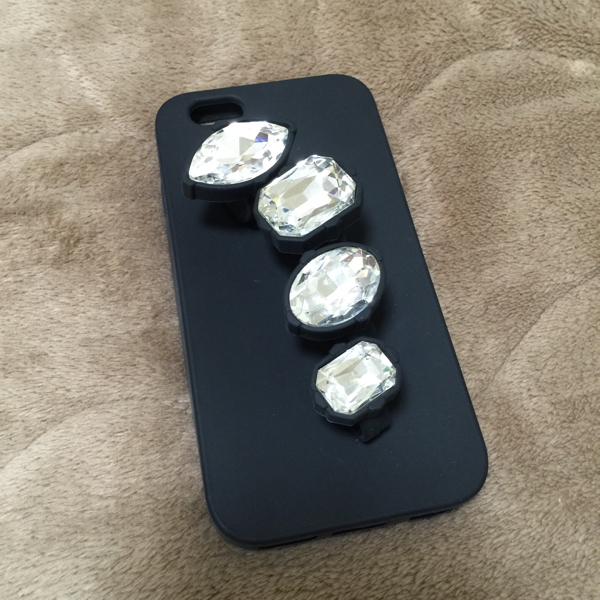 新品#宝石 リング#iPhone6 6s カバー#ホワイト拍卖