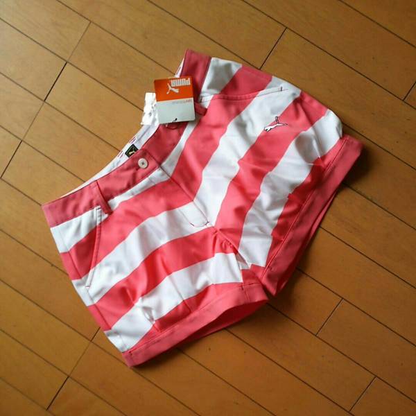 ★新品★激安プーマPUMA 定価16000円可愛いゴルフショートパンツキュロットL拍卖